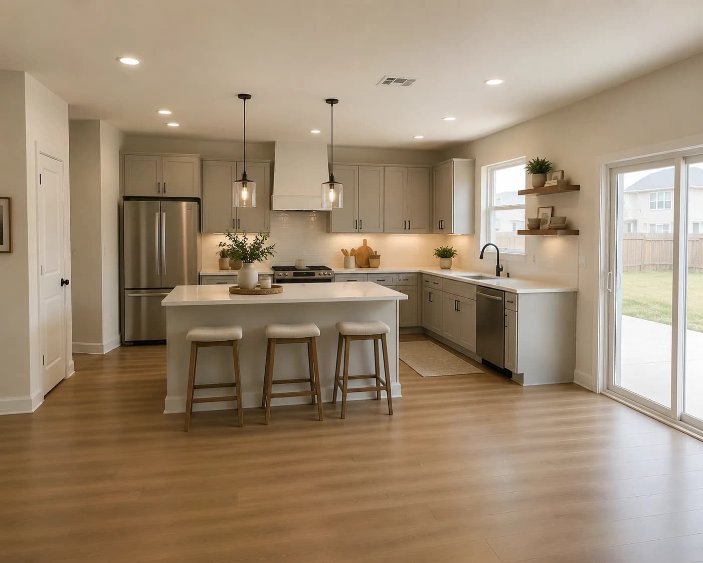 After — AI staged kitchen