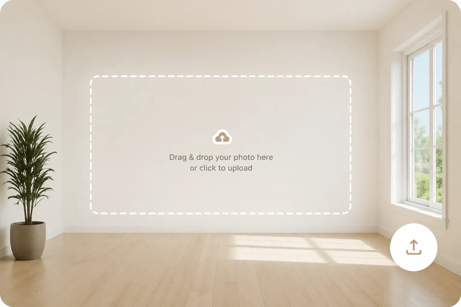 Empty room to be designed